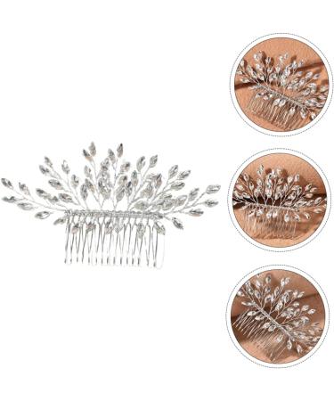 FRCOLOR Hair Comb Bridesmaid Hair Accessories Pearl Hair Accessories Flower Hair Clips for Women Hair Accessories for Women Pearl Tiara Women's Iron Rhinestones Rhinestone Hair - Buy Online on GoSupps.com