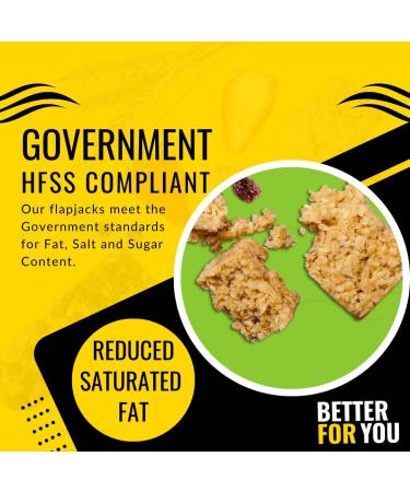 Food Connections HFSS Better for You Flapjack Bars - Box of 30x 80g Bars | Slow Energy Release Bars in 6 Flavours - Buy Online on GoSupps.com