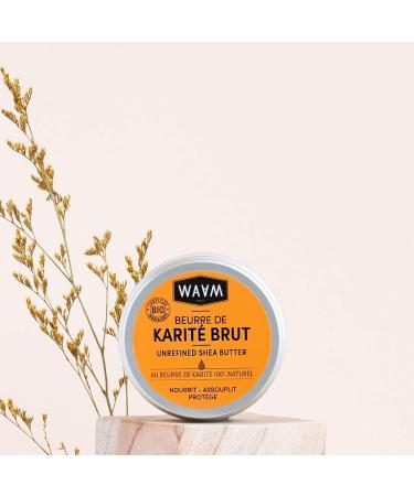 WAAM Cosmetics Beurre de Karit Brut Soin nourrissant et protecteur BIO et naturel Vegan 100ml - Buy Online on GoSupps.com