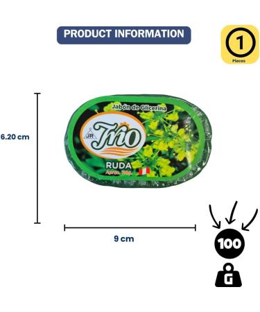  BOEMY Ruda Esoteric Soap 100 g Protection and Positive Energy Glycerine Based Peruvian Origin - Buy Online on GoSupps.com