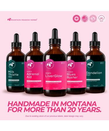 Mountain Meadow Herbs Mom's Liver Glow, Advanced Detoxifier and Regenerator to Support Liver Health and Function - 4 oz - for a Happy Liver For Moms 4 Fl Oz (Pack of 1) - Buy Online on GoSupps.com