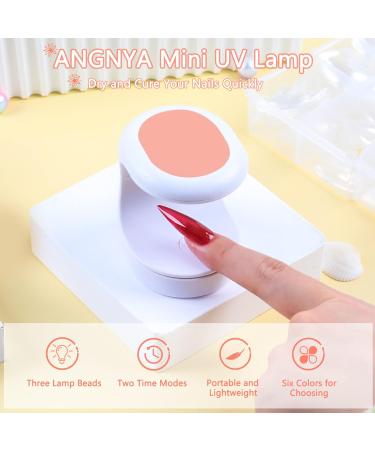 Mini LED UV Nail Dryer - Portable 16W USB Nail Lamp for Gel Nails - Pink Manicure Tool - Buy Online on GoSupps.com