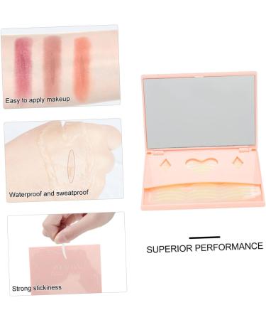 OSALADI 240 Pairs Makeup Stickers Makeup Tape Double Sided Eyelid Tape Eyeliner Tape Eye Lid Lift Tape Invisible Eyelid Sticker Beauty Tools Double Eyelid Sticker tape Pink Boxed - Buy Online on GoSupps.com