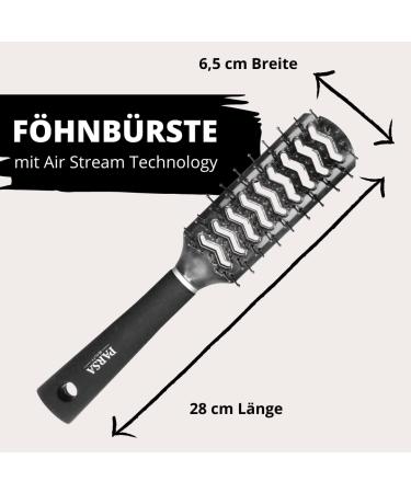 Parsa Beauty Trend Line F hnbrush - Black Hairbrush for Blow-Drying Smoothing & Degrading Without Tangles | International Shipping Available - Buy Online on GoSupps.com