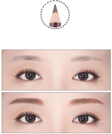 Lot de 2 Crayons Sourcils Double Embout L opard 5 Caf Clair Crayon Sourcils Doux Pinceau Int gr pour Femmes Usage Professionnel et Personnel - Buy Online on GoSupps.com
