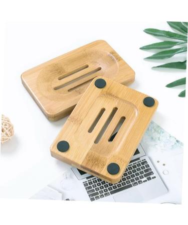 Ciieeo 6 Pcs Wooden Soap Dish Soap Stand Soap Sink Drying Holder Natural Wood Rectangular Drainer Wooden Soap Rack Soap Placing Rack Rustic Wood Soap Dish Soap Holder Soap Case Bamboo Box - Buy Online on GoSupps.com