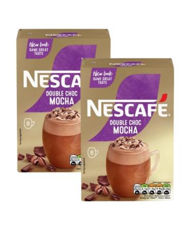 Nescafe Gold Coffee Instant coffee Sachets 8mug | FabFinds Mug (Double Choc Mocha 2 Pack)