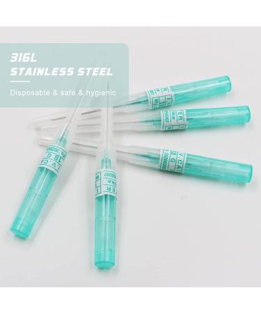 Catheter Piercing Needles - Combofix 18G 6pcs Disposable IV Catheter Piercing Needles for Ear Nose Belly Nipple Piercing - Buy Online on GoSupps.com