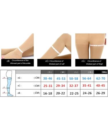 MDRCG Compression Stockings Class 2 - Open Toe Lace Calf Socks for Varicose Veins | Thrombosis Support for Men & Women | XXL Size - Buy Online on GoSupps.com