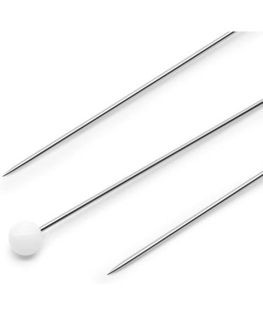 Dritz 61 Glass Head Pins 1-3/8-Inch - 250-Count - White, Extra Fine - Buy Online on GoSupps.com