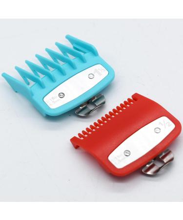 Professional Hair Clipper Guide Combs - 2 Piece Set for Wahl Magic Clip - Precision Cutting Guards (1/16 3/16 1.5mm 4.5mm) - Multi-Colored - Buy Online on GoSupps.com