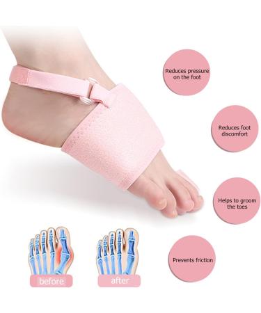 Bunion Toe Separator 2-Piece Set | Pain Relief & Corrector for Women | Elastic Band, Aluminum Strips, Night Support - Buy Online on GoSupps.com