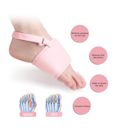 Toe Separators to Correct Bunions 2Pcs Bunion Corrector Toe Spacers Toe Straightener Valgus Bunion Toe Corrector for Men Women to Improve Prevent Deviation - Buy Online on GoSupps.com