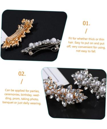 minkissy Accessories rhinestone hair clip metal hair claw clips girls barrettes for hair pearl hair clip hair accessories for girls pearl hair pin girl hair clips bangs Miss hairpin Hair - Buy Online on GoSupps.com