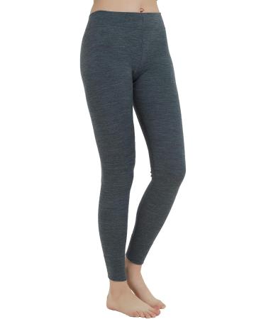 METARINO Women's Merino Wool Base Layer Leggings - Grey, Medium | Midweight Thermal Pants - Buy Online on GoSupps.com