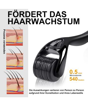 Dermaroller Beard Roller 0.5 mm Needle Roller Beard Roller for Beard Growth Microneedling Roller for Face and Body Needle Roller for Skin and Hair Care for Men and Women - Buy Online on GoSupps.com
