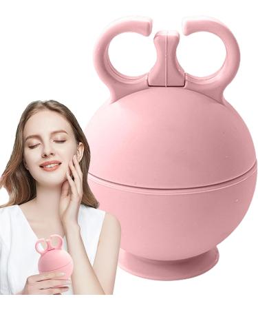 Silicone Face Ice Cream Shape Holder | Reusable Round Ice Ball for Face Massage | Summer Pink Beauty Tool for Women - Buy Online on GoSupps.com