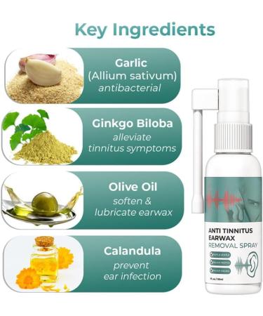 Earwax Removal Spray for Tinnitus Relief and Better Sleep - 3pcs - Buy Online on GoSupps.com