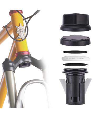 BSSOK Airtag bike holder hidden for fork anti-theft protection Air day bike holder-waterproof for MTB spring fork with an inner diameter of 18-30mm (Airtag not included in the scope of delivery)