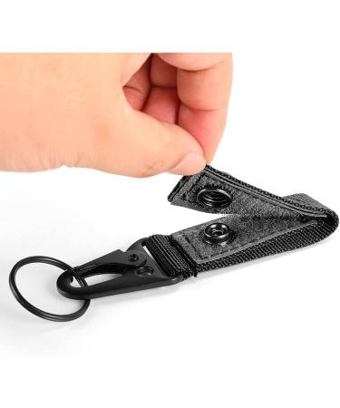 FRTKK Tactical Molle Key Ring Gear Key Keeper Nylon Belt Keychain Molle Webbing Key Clip Buckle for Belts Molle Bags Black - (Pack of 2) - Buy Online on GoSupps.com