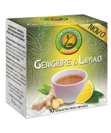 Cem Porcento - Ginger and Apple Infusion - 8 x 10 teabags (total: 80 teabags)