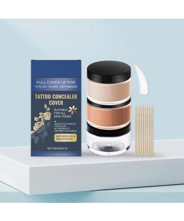 Couverture de tatouage couverture tanche couverte couverte de la peau durable couverture de peau rapide maquillage du corps couverture compl te fondation mat pour les armes du cou - Buy Online on GoSupps.com