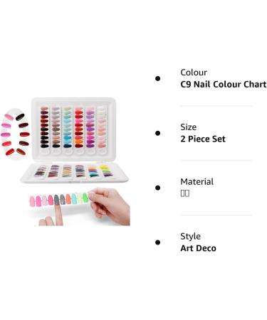Nail Display Book C9: 120 Gel Nail Polish Samples | Nail Colour Swatch Board for Technicians - No Glue Required - Buy Online on GoSupps.com