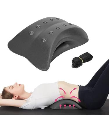 Veneka Lumbar Vertebrae Back Support Pillow - Pain Relief for Lower Back | Traction & Comfort in Black - Shop Internationally! - Buy Online on GoSupps.com