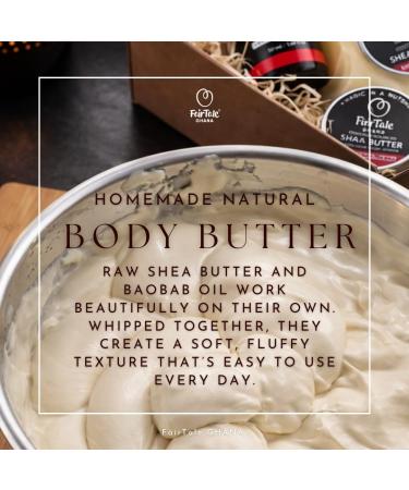 FairTale GHANA Beurre de karit africain cru 450g (16oz) + huile de baobab 450ml (15 2 fl oz) lot - Buy Online on GoSupps.com
