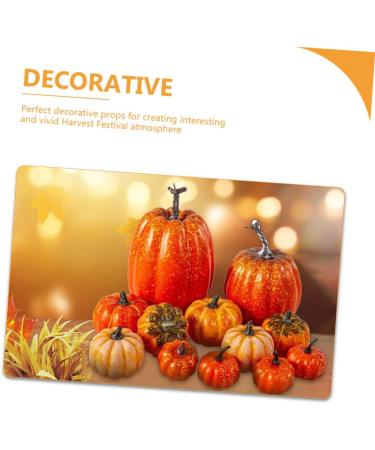 Cabilock 12pcs Pumpkin Fall Decor Thanksgiving Pumpkin Decor Rustic Fall Decor Faux Pumpkins Simulated Pumpkin Halloween Pumpkin Ornament Harvest Decorative Pumpkins Foam Autumn Reward - Buy Online on GoSupps.com