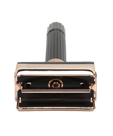 Metal Safety Razor Replacement Handle - Long Reusable Double-Sided Shaving Handle for Men & Women - Sleek Black Design - Buy Online on GoSupps.com