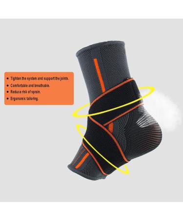 Adjustable Ankle Support Brace for Men & Women | Compression Wrap for Achilles Tendon & Plantar Fasciitis Relief | Eases Pain & Swelling Stabilizes Ligaments - Buy Online on GoSupps.com