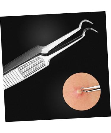 Mikinona Blackhead Removal Tool 3pcs Clip Remover Pimple Pimple Tool Blackhead Tweezers Tool Hair Popper Comedone Extractor Kit - Buy Online on GoSupps.com