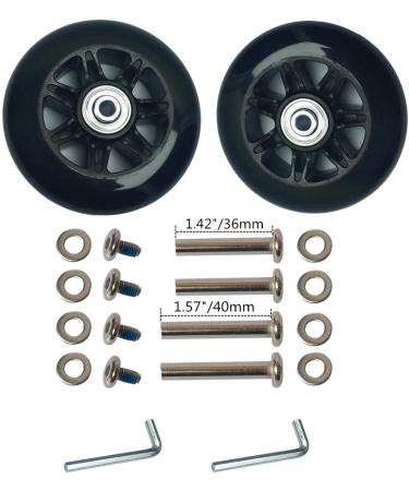 YongXuan Mute Wear-Resistant Luggage Suitcase Replacement Wheels Kit - 90mm x 24mm - Buy Online on GoSupps.com