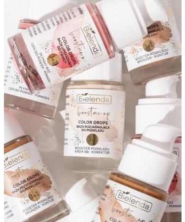  Bielenda Bielenda Boost Me Up Color Drops Brightening Base for 3 and 1 Foundation Booster/BB Cream/Correcteur - Buy Online on GoSupps.com