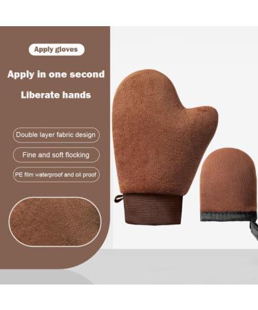 2-Piece Tanning Mitt Set | Self Tanner Applicators for Back & Face | Effortless Self-Tan Gloves - Buy Online on GoSupps.com