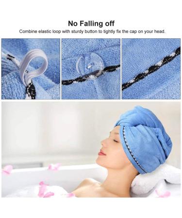 YesTree 3 Pack Microfiber Hair Towel Wrap for Women - Fast Drying Hair Turban Set - Anti Frizz Hair Wrap Towels - Ideal for Curly, Long & Thick Hair - 11x26 - Rose Red, Blue, Purple - Buy Online on GoSupps.com