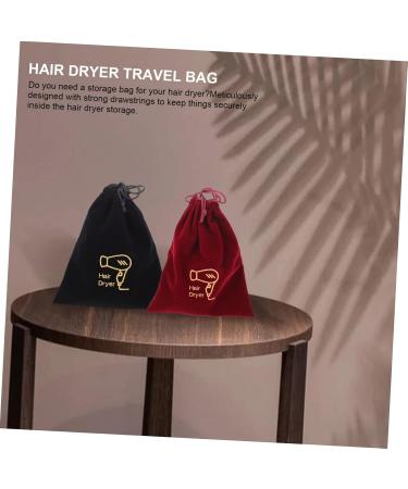 PLAFOPE 2 Pcs Storage Bag Drawstring Toiletry Travel Bag Hair Dryer Storage Pouch Travel Hairdryer Fabric - Buy Online on GoSupps.com
