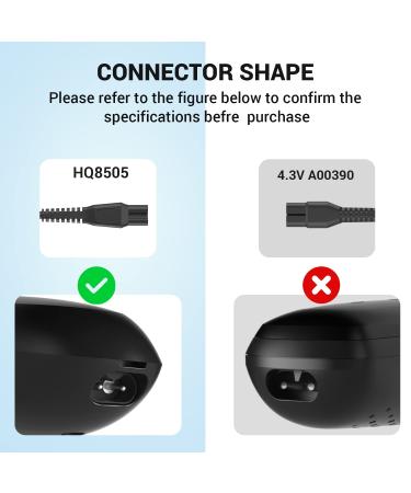 Philips Norelco HQ8505 Replacement Charger Cord - 15V 0.36A Power Cord for Electric Shaver and Beard Trimmer Series - Buy Online on GoSupps.com