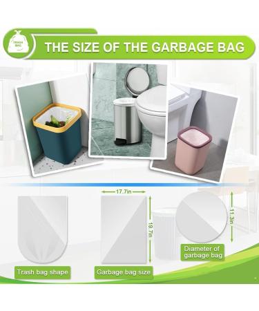 AuPHX 2.6 Gallon Biodegradable Trash Bags 100 Counts Kitchen Eco Friendly Garbage Bags Small Extra Thickening Trash Bags for Office Bathroom Kitchen Waste Home Yard Bins White - Buy Online on GoSupps.com