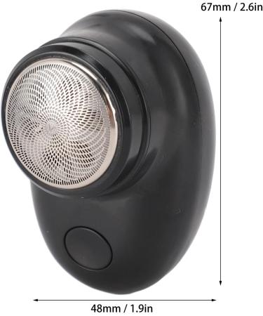 Electric Beard Clipper Stainless Steel Beard Trimmer USB Rechargeable Portable Small Men Beard Clipper Cleaner Fine Trimming for Travel Use (Matte Black) - Buy Online on GoSupps.com