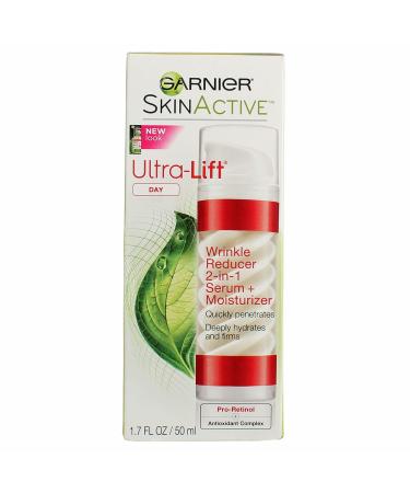 Garnier Ultra-Lift 2-In-1 Wrinkle Reducer Serum And Moisturizer For Wrinkles And Firming 1.7 Fluid Ounce (Pack of 3)