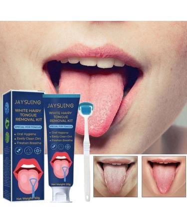 ZOHIKO Tongue Scraper - Hygiene Tongue Brush for Fresh Breath | K2L4 Coating Remover & Cleaner - Buy Online on GoSupps.com