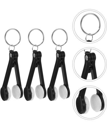 3pcs Eyeglass Lens Cleaner Set - Portable Glasses Wipe Dust Remover Clips & Cleaning Brush - Essential Travel Tool for Clear Vision - Buy Online on GoSupps.com