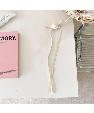 hgnxa Long Ribbon Rose Hair Clip for Hot Girls Flower Shape Hair Barrettes Sweet Color Ponytail Hair Barrettes for Teens Girls - Buy Online on GoSupps.com