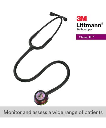 3M Littmann Classic III Rainbow-Finish Stethoscope 27 Inch - Black - Buy Online on GoSupps.com