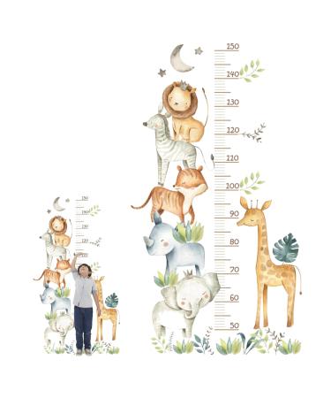 Latnger for children forest animals wall stickers kids brass growth diagram wall decals wall decal children's room yardstick child wall decals DIY mural wall stickers for boys and girls 50-150cm