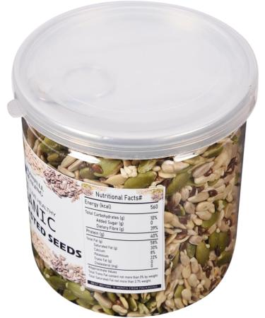 Blessfull Healing Organice Mixed Roasted Seeds 1 lb (453 Gram) Airtight Container (Packing May Vary) - Buy Online on GoSupps.com
