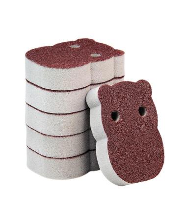 Scrubber Set Emery Sponge Wipe Kitchen Dishwashing Pot Brush Rust Removal Grinding Sponge Block Household Cleaning Brush Pot Supplies Sponge(Brown) A Brown - Buy Online on GoSupps.com