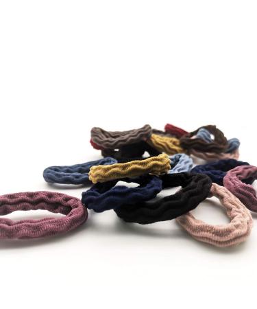 High Elastic Thick Hair Ties - 20 Pcs Ponytail Holders in Multiple Colors - Buy Online on GoSupps.com